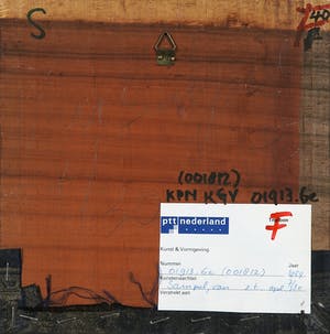 Willy Van Sompel - Stof en hoogdruk op hout, Zonder titel kopen? Bied vanaf 35!