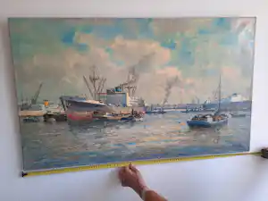 Joop Molenaar - Rotterdams havengezicht kaufen? Bieten Sie von 250!