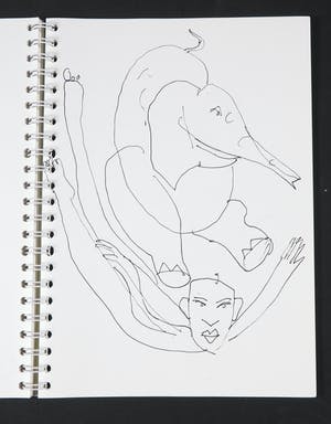 Anton Vrede - Schetsboek 1986 - 1987 (oplage) met originele omslag kopen? Bied vanaf 35!