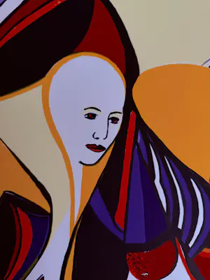 Maartje Wijngaarden - “Faces”. Handgesigneerd en genummerde zeefdruk. kopen? Bied vanaf 35!