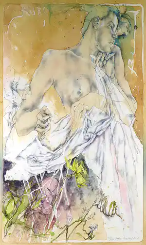 Dagmar Mezricky - Litho, Zonder titel - Ingelijst (Groot) verkauft für € 50!