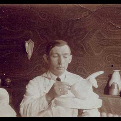 Jan Schonk - Mooie karakteristieke Jan Schonk zelfgedrukte 1920 Linosnede "Kaketoe"  kopen? Bied vanaf 1!