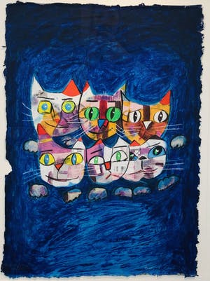 Franz Lauter - De poezenfamilie met lijst! kopen? Bied vanaf 145!