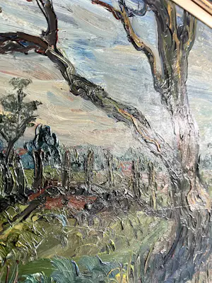 Herbert Fiedler - Landschap in Laren (1936) kopen? Bied vanaf 1350!