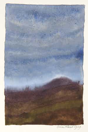 Henri Plaat - Gouache, Landschap verkocht voor € 35!