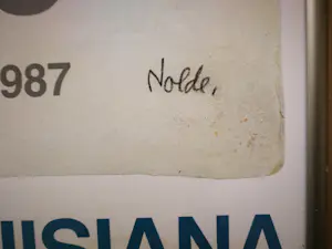 Emil Nolde - Portret. Affiche Louisiana Museum. Ophalen! kopen? Bied vanaf 69!