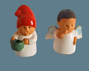 Lisa Larson - Keramik Figuren Wichtel und Engel als Kerzenständer für Rörstrand kopen? Bied vanaf 120!