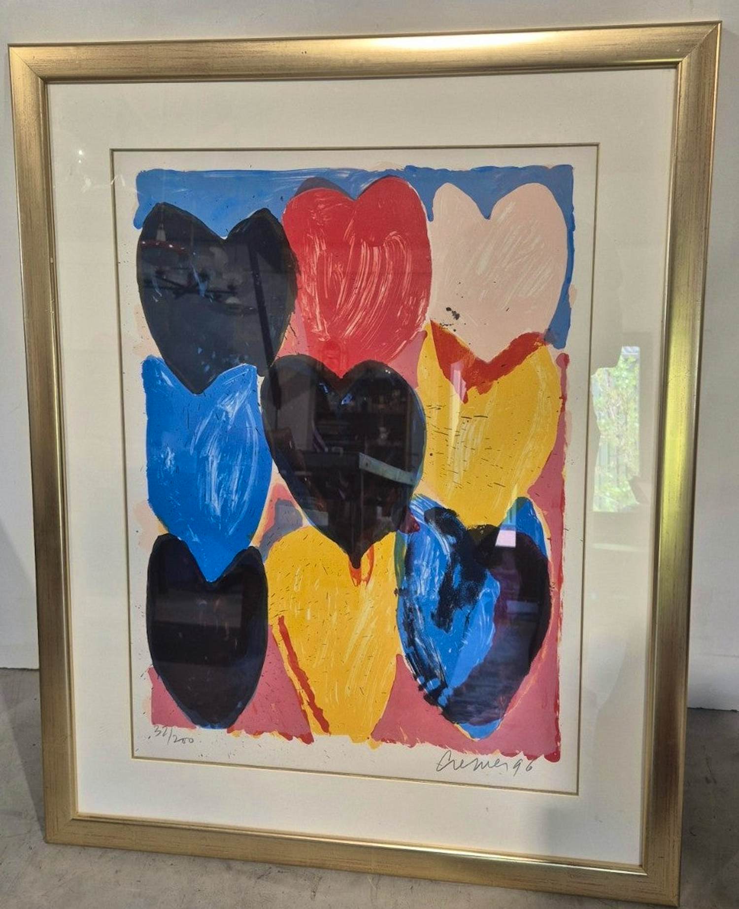 Jan Cremer - Prachtige "Tulpen" in Prachtige lijst kopen? Bied vanaf 350!