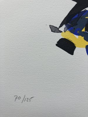 Theo Wolvecamp - Composiitie in blauw en geel kopen? Bied vanaf 195!