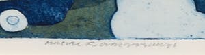 Michel van Overbeeke - Kleurenets met bladgoud, Always away III - Ingelijst kopen? Bied vanaf 20!