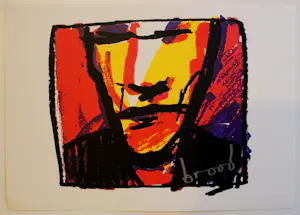 Herman Brood - Zeefdruk met boek: Woedend licht - 2000 kopen? Bied vanaf 150!