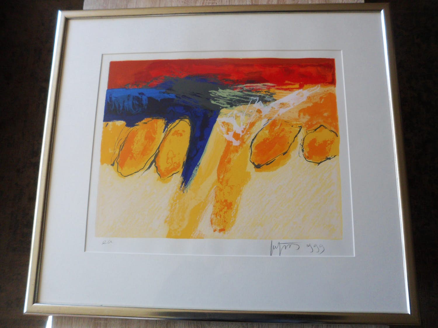 Robbert Fortgens - Zeefdruk . Abstract verkocht voor € 40!