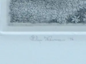 Philip Wiesman - Lommerrijke omgeving met automobiel - Ets kopen? Bied vanaf 70!