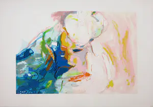 Marijke Boomsma - Zeefdruk, Horizon kopen? Bied vanaf 1!