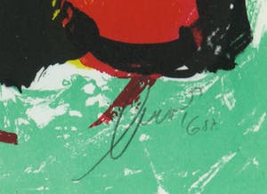 Eugene Brands - Litho, Bird - Ingelijst kopen? Bied vanaf 1!
