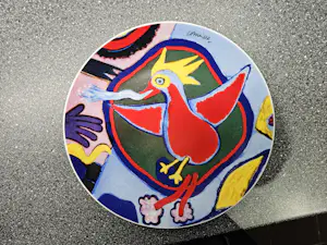 Corneille - Schaal Keramiek - Vuurvogel kopen? Bied vanaf 50!