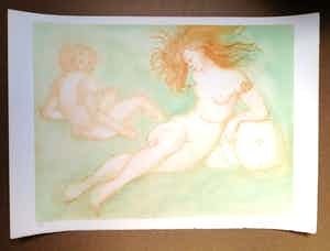 Leonor Fini - Handgesigneerde lithografie - Deux Nus verkocht voor € 1!