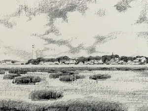 Simon Gerds - Zicht op Schiermonnikoog kopen? Bied vanaf 50!