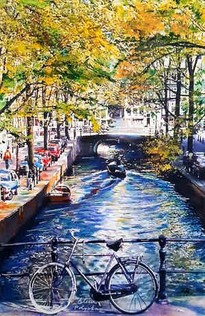 Elena Polyakova - Singel gracht in Amstel verkocht voor € 35!