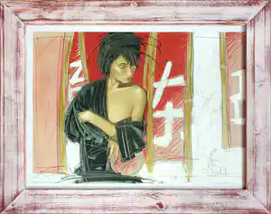 Nico Vrielink - Ingelijste zeefdruk verkocht voor € 120!