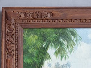 Niet of onleesbaar gesigneerd - Bali, Indonesië, Landarbeiders, olie op doek kopen? Bied vanaf 10!