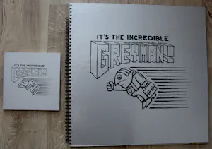 Dadara - boek: It's the incredible Greyman (grote, laatste exemplaar! + kleine versie) kopen? Bied vanaf 55!