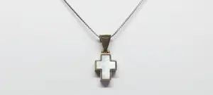 Prachtige Italiaanse Zilveren (925) Collier met hanger ingelegd met parelmoer. kopen? Bied vanaf 40!