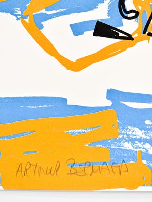 Arthur Bernard - blauw, oranje abstract kopen? Bied vanaf 50!