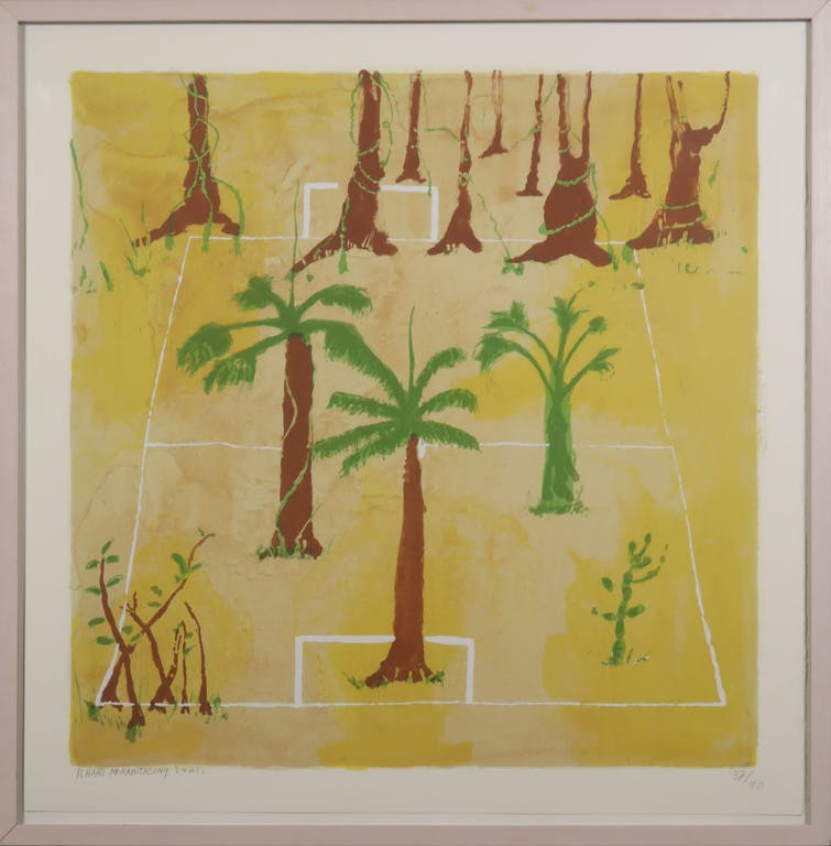 Rhani Mohabiersing - Rhani Mohabiersing: Tweeluik: 2x Litho, Z.T. - Ingelijst kopen? Bied vanaf 40!