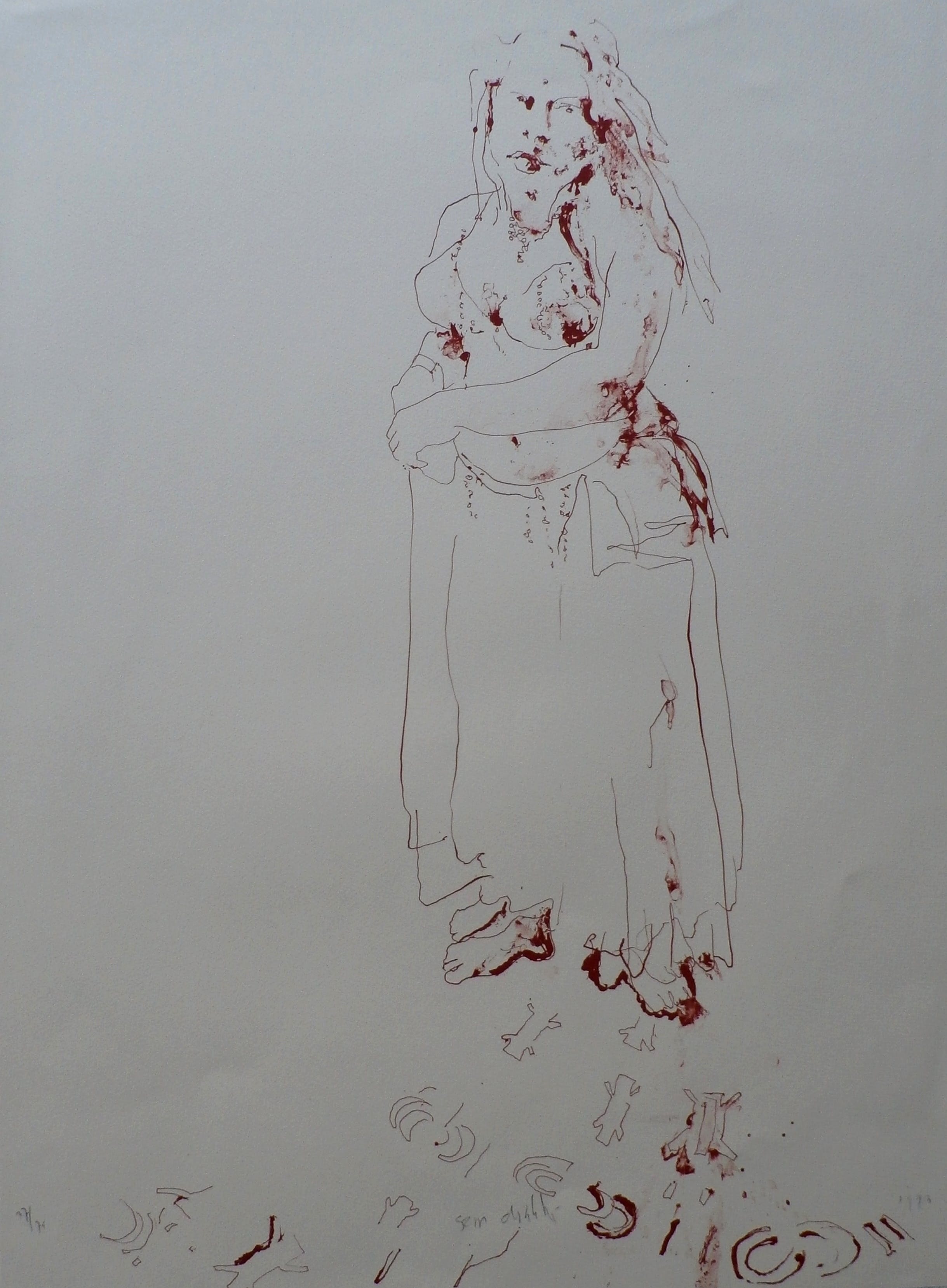 Sam Drukker - litho: buikdanseres - 1993 kopen? Bied vanaf 135!