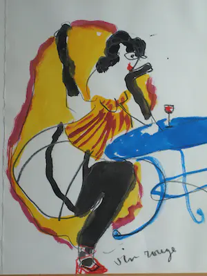 Anton Heyboer - Ingelijst & groot , Pastel & acryl, Can Can danseressen in Parijs kopen? Bied vanaf 300!