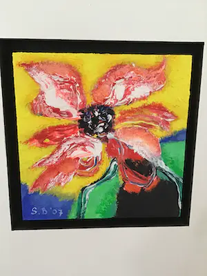 Saskia Bremer - Flower Power in Portugal, 5 schilderijen in paneel, gesigneerd kopen? Bied vanaf 40!