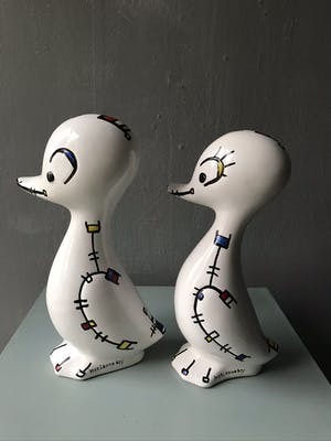 Marianne Bey - Happy Ducks / Mondriaan style kopen? Bied vanaf 35!