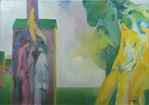 Franscz Witte - Acryl op doek, zonder titel - Ingelijst kopen? Bied vanaf 1!