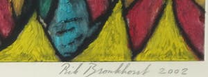 Rik Bronkhorst - Monotype, Gelouterde zielen - Ingelijst kopen? Bied vanaf 1!