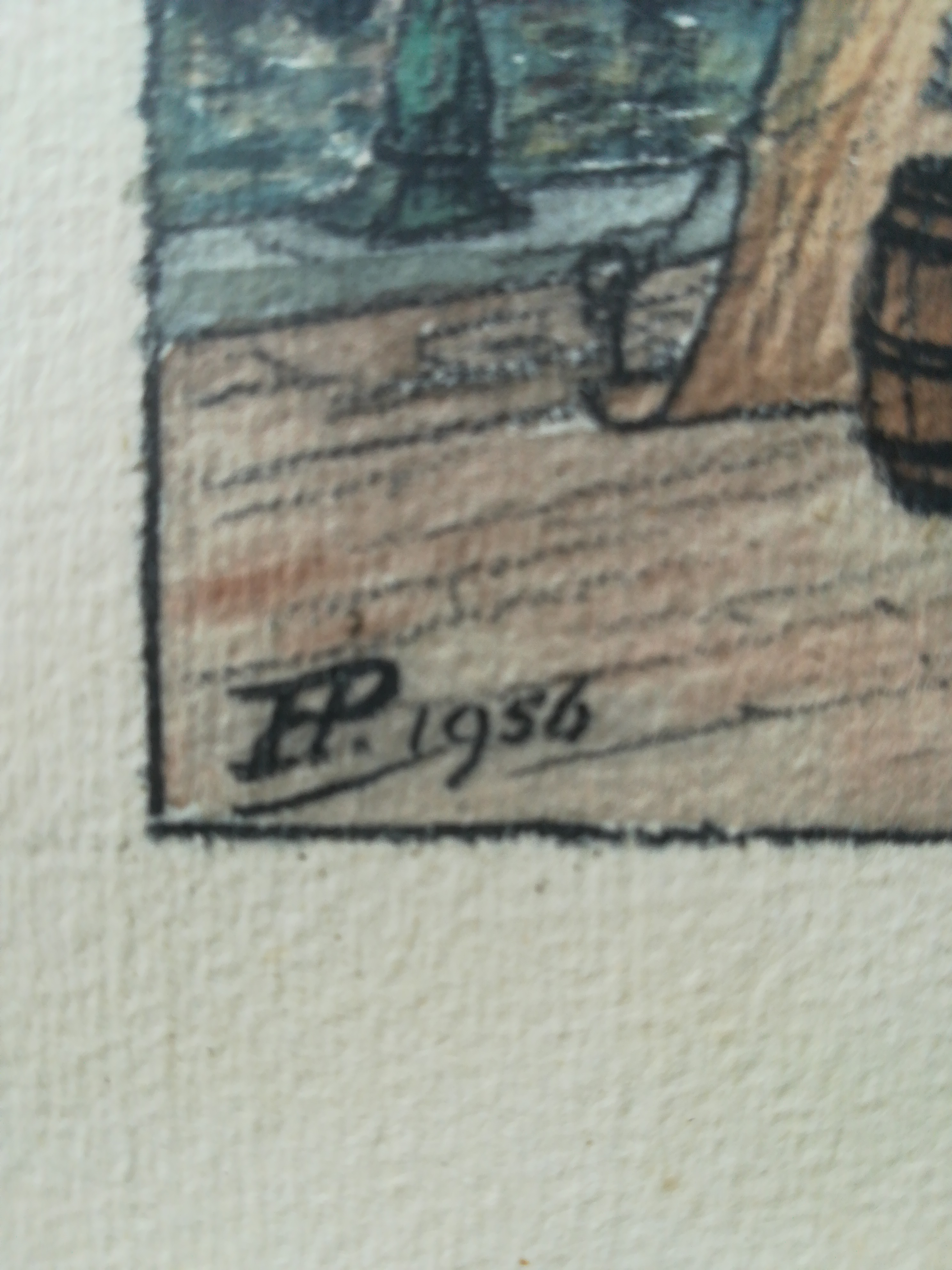 Niet of onleesbaar gesigneerd - Viskraam in Amsterdam  kopen? Bied vanaf 1!