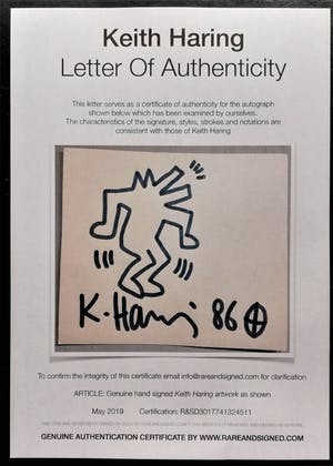 Keith Haring - Engel - 1986 kopen? Bied vanaf 2300!