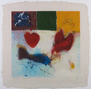 Alexander Vogels - Zeefdruk, Zonder titel - Ingelijst kopen? Bied vanaf 1!