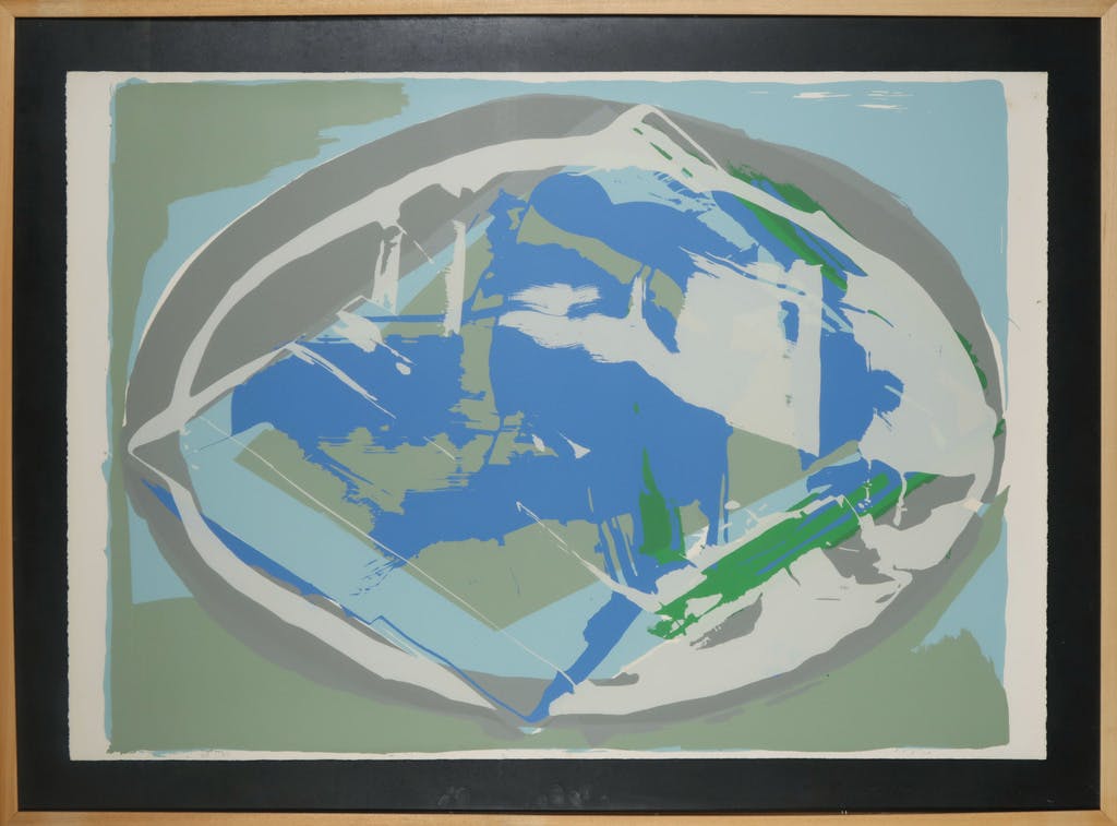 Darryl Hughto - Darryl Hughto: Zeefdruk, Snow blow - Ingelijst (Groot!) verkocht voor € 60!