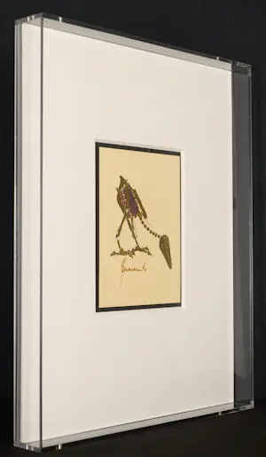 Panamarenko - Gesigneerd "Archaeopterix," - unieke Panamarenko Vogel - in plexi showcase kopen? Bied vanaf 590!