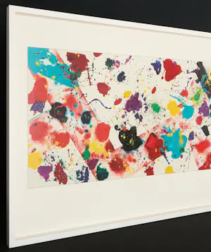 Sam Francis - Gesigneerde Collotypie met Kleurenexplosie - fraai ingelijst kopen? Bied vanaf 790!