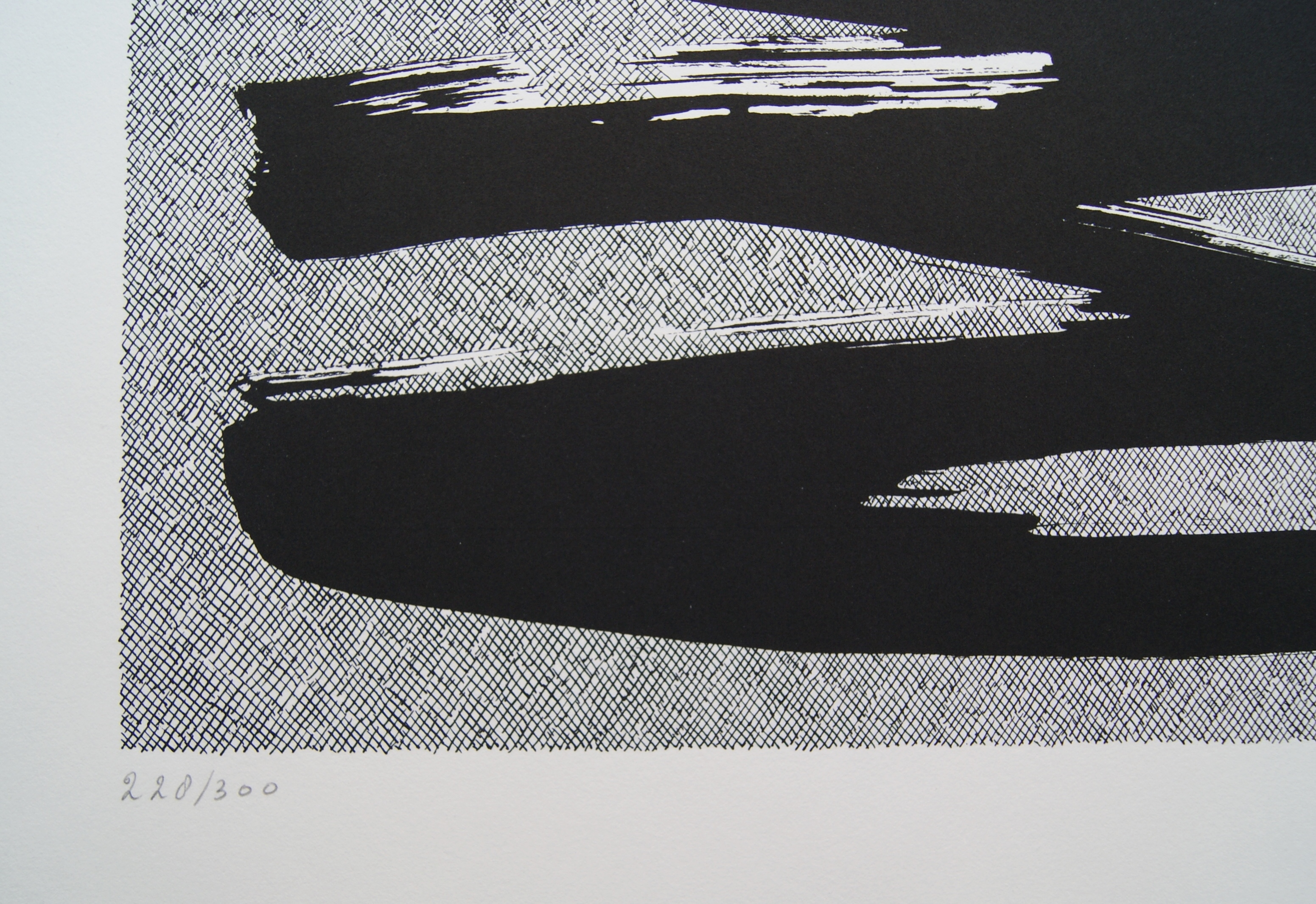 Jan Schoonhoven - abstracte zeefdruk - 1989 - ZERO kopen? Bied vanaf 675!