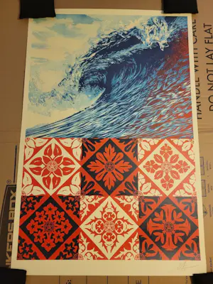 Shepard Fairey - WAVE OF DISTRESS SIGNED OFFSET LITHOGRAPH kopen? Bied vanaf 1!