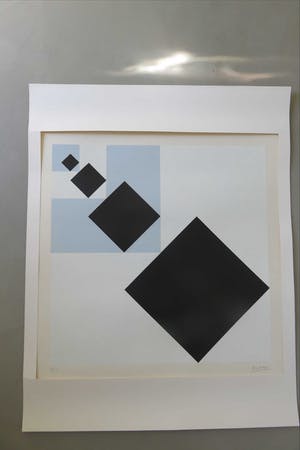 Theo van Doesburg - 4 zwarte vierkanten kopen? Bied vanaf 475!