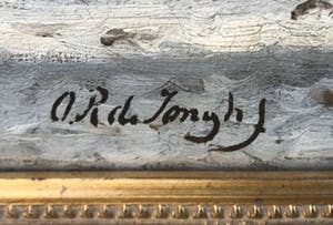 Oene Romkes de Jongh - Winters stadsgezicht kopen? Bied vanaf 1500!