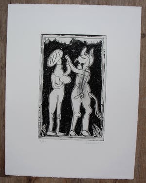 Lucebert - Ets: Paradijs + gedicht - 1981 kopen? Bied vanaf 150!