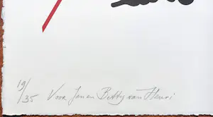 Henri Plaat - Insect-achtige constructie, litho kopen? Bied vanaf 55!