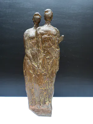 Buy Brons (Onbekend) - "samen" zeer mooi beeld? Bid from 225!