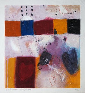 Alexander Vogels - Zeefdruk op geschept papier, Zonder titel kopen? Bied vanaf 1!