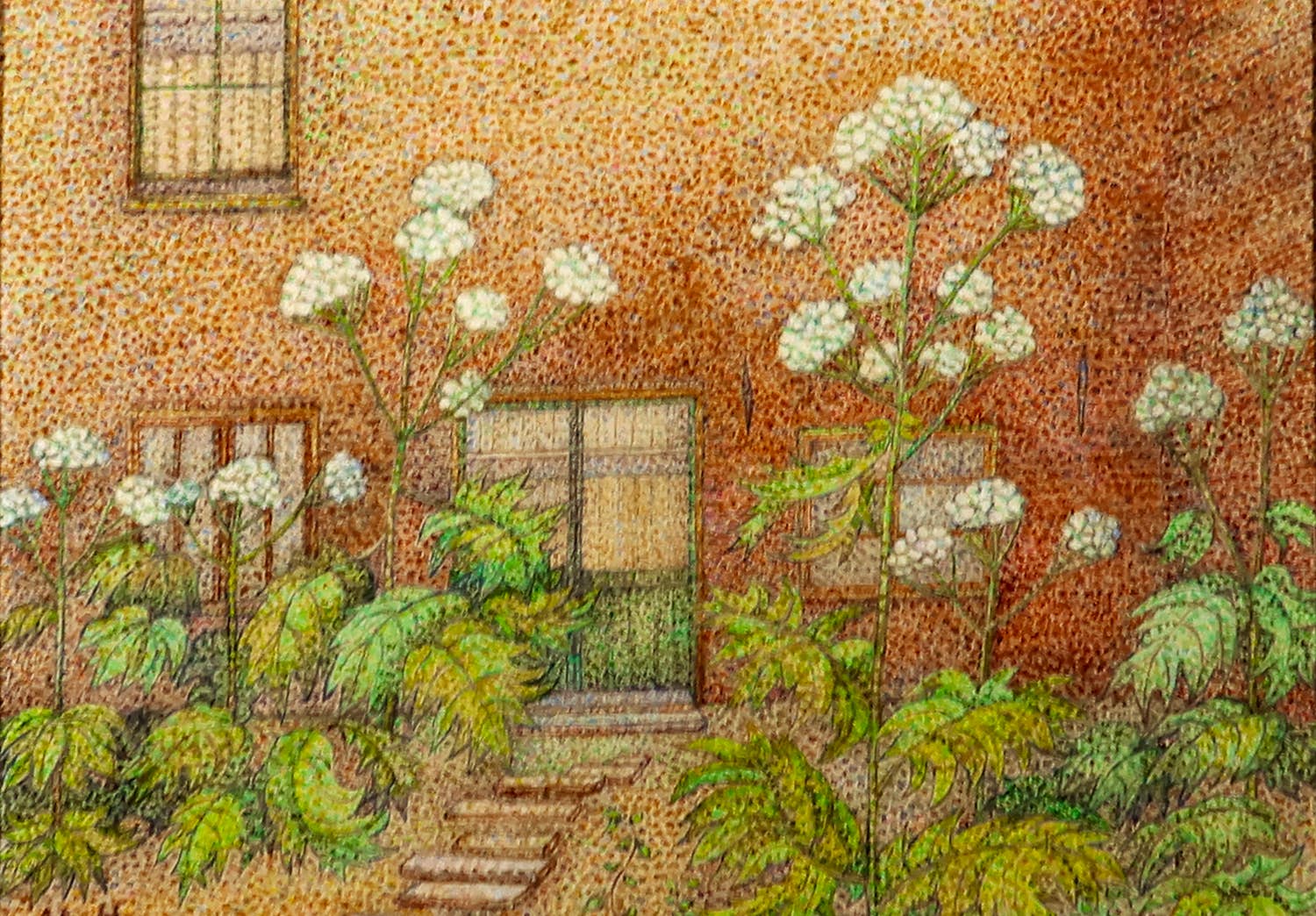 Antoinette van Hoytema - Gemengde techniek op paneel, De luchters - Ingelijst verkocht voor € 1!